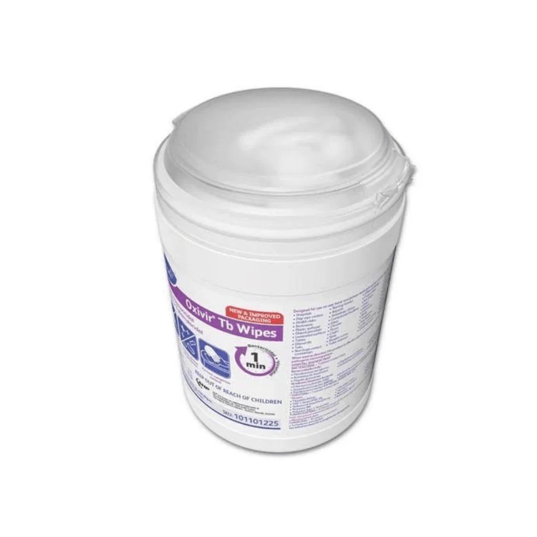 OXIVIR TB DISINFECTANT WIPES, 6 X 7, WHITE, 160/CANISTER OXIVIR TB DISINFECTANT WIPES, 6 X 7, WHITE, 160/CANISTER