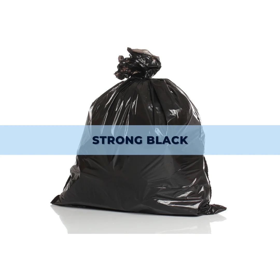 STRONG STRENGTH INDUSTRIAL BLACK GARBAGE / TRASH BAGS STRONG STRENGTH INDUSTRIAL BLACK GARBAGE / TRASH BAGS